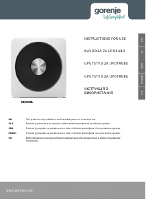 Handleiding Gorenje HE2500L Kachel