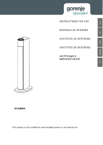 Handleiding Gorenje HC2200EM Kachel