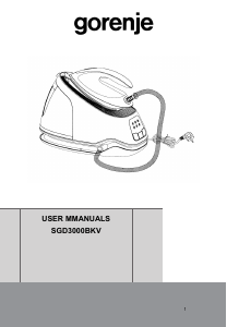 Handleiding Gorenje SGD3000BKV Strijkijzer