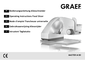 Handleiding Graef Master M80 Snijmachine