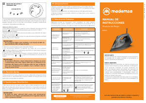 Manual de uso Mademsa MIR40 Plancha