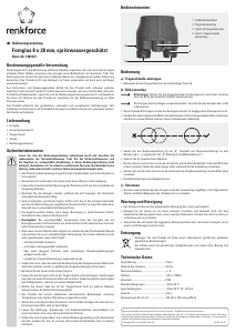 Mode d’emploi Renkforce 1382127 8x28 Jumelles