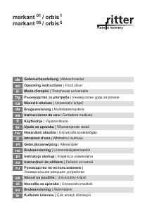 Handleiding Ritter Orbis5 Snijmachine