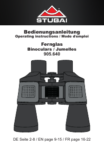 Mode d’emploi Stubai 905.640 Jumelles