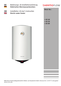 Handleiding Thermoflow DS80 Boiler