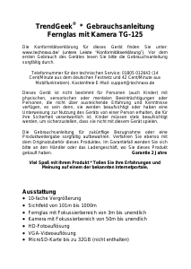 Bedienungsanleitung TrendGeek TG-125 Fernglas