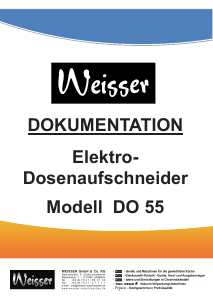 Bedienungsanleitung Weisser DO 55 Dosenöffner