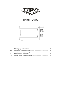 Manual UPO M317w Microwave