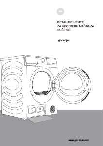 Priručnik Gorenje DHNE83 Sušilica