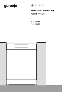 Bedienungsanleitung Gorenje GS643C90W Geschirrspüler