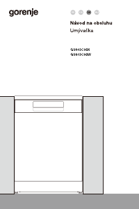 Návod Gorenje GS643C90X Umývačka riadu