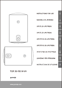 Handleiding Gorenje TGR30W-VH Boiler