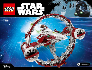 Manual de uso Lego set 75191 Star Wars Jedi Starfighter con hiperimpulsor