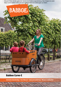 Bedienungsanleitung Babboe Curve-E Lastenfahrrad