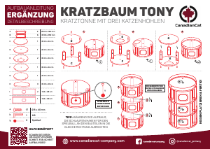 Bedienungsanleitung CanadianCat Tony Kratzbaum