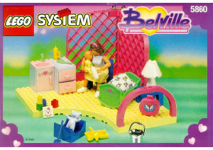 Bedienungsanleitung Lego set 5860 Belville Babyzimmer