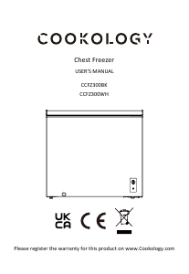 Handleiding Cookology CCFZ300WH Vriezer