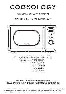 Handleiding Cookology RETDD20CR Magnetron