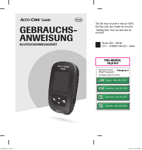 Bedienungsanleitung Accu-Chek Guide Blutzuckermessgerät