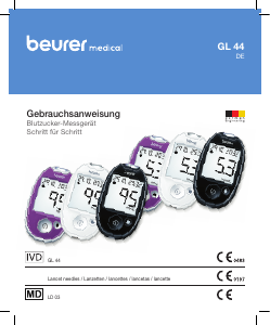 Bedienungsanleitung Beurer GL44 Blutzuckermessgerät