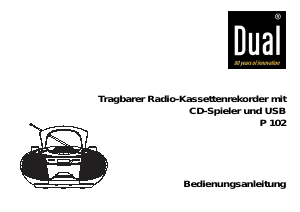 Bedienungsanleitung Dual P102 Stereoanlage