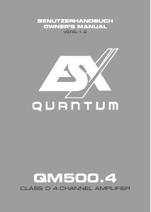 Bedienungsanleitung ESX Quantum QM500.4 Autoverstärker