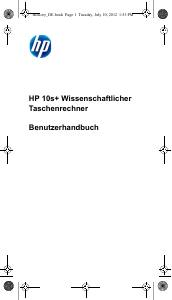 Bedienungsanleitung HP 10s+ Rechner