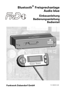 Bedienungsanleitung FWD Audio Blue Freisprechanlage