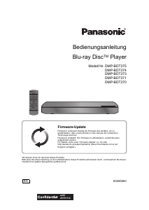 Bedienungsanleitung Panasonic DMP-BDT374 Blu-ray player