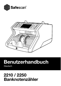 Bedienungsanleitung Safescan 2250 Banknotenzähler