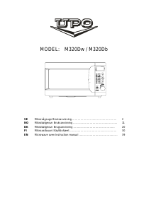 Käyttöohje UPO M320Dw Mikroaaltouuni