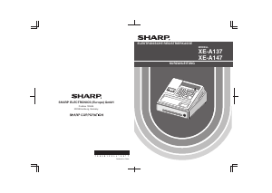 Bedienungsanleitung Sharp XE-A137 Registrierkasse