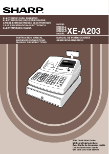 Bedienungsanleitung Sharp XE-A203 Registrierkasse