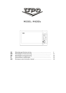 Manual UPO M420Ds Microwave