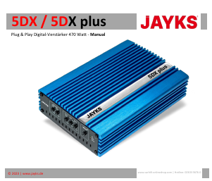 Manual Jayks 5DX Car Amplifier
