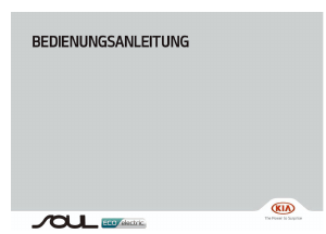Bedienungsanleitung Kia Soul EV (2019)