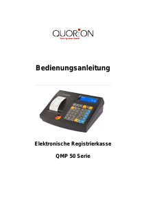 Bedienungsanleitung Quorion QMP 50 Registrierkasse