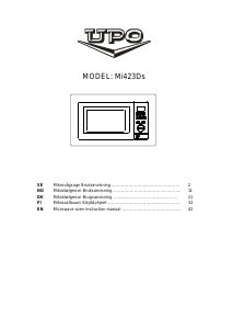 Manual UPO Mi423Ds Microwave