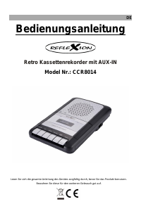 Handleiding Reflexion CCR8014 Cassetterecorder