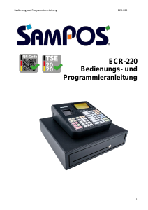 Bedienungsanleitung SamPOS ECR-220 Registrierkasse