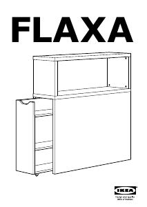 Handleiding IKEA FLAXA Hoofdeinde