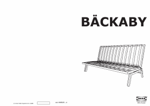 Käyttöohje IKEA BACKABY Vuodesohva