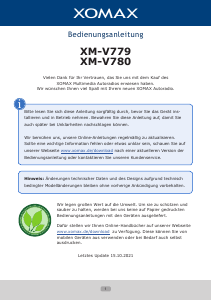 Bedienungsanleitung XOMAX XM-V779 Autoradio
