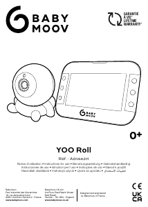 Manual Babymoov A014431 YOO Roll Monitor de bebê