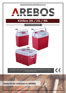Bedienungsanleitung Arebos AR-HE-KB30R Kühlbox