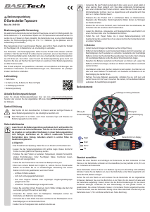 Handleiding Basetech 2103130 Topscore Dartboard