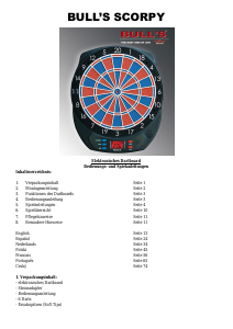 Handleiding Bull's Scorpy Dartboard