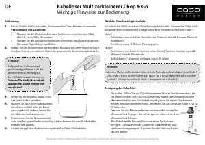 Bedienungsanleitung Caso Chop & Go Universalzerkleinerer