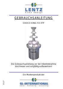 Bedienungsanleitung Choco King FD 3TP Schokobrunnen