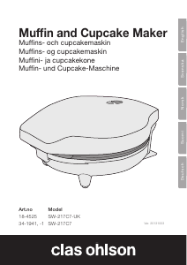 Käyttöohje Clas Ohlson SW-217C7 Muffinsikone